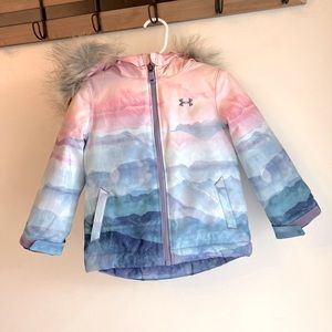 under armour toddler girls snow coat “Laila” with detachable hood ua col…